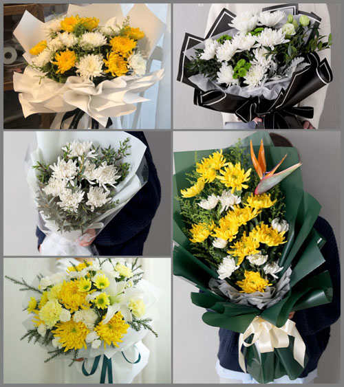 广东湛江市廉江市石岭镇那丁村白事花束代送